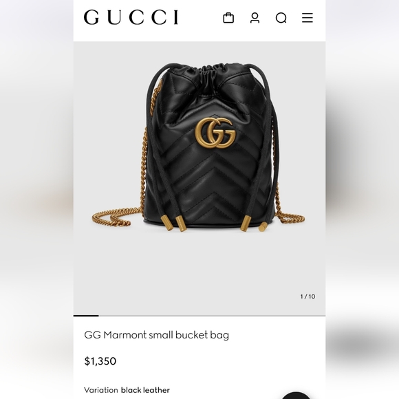 Gucci Black Quilted Leather Crossbody Bag W/ COA Included - Picture 12 of 12